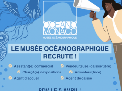 Le Musée océanographique recrute via un job dating le 5 avril