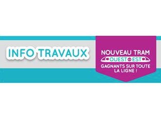 Info travaux Tram : Réouverture du tronçon du boulevard Victor Hugo compris entre les rues Grimaldi et Maccarani 