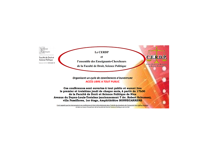 Conférence CERDP : "Eclai