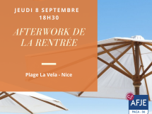 Afterwork de rentrée du bureau de l'AFJE de Nice 