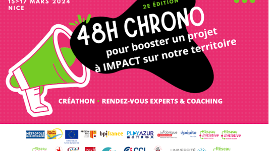 Appel à porteurs de projet ou co-équipiers pour le Créathon "48h chrono pour booster un projet à impact"