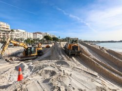 Cannes réensable ses plages pour l'été : 11 700 m³ de sable sont apportés pour protéger et valoriser le littoral