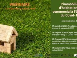 Jour J webinaire : "L'immobilier d'habitation et commercial à l'épreuve du COVID-19"