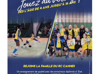 RCC - Inscriptions ouvertes pour l'École de Volley
