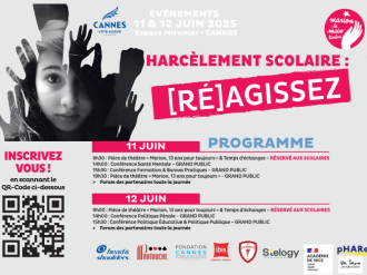 Agir ensemble contre le harcèlement scolaire : Cannes accueille son premier colloque les 11 et 12 juin 2025