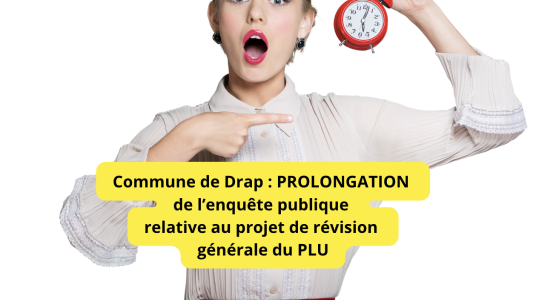 Drap : Prolongation d'enquête publique portant sur le projet de révision générale du PLU