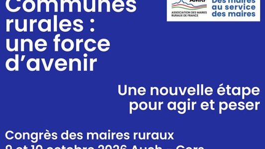 Les maires ruraux de France ont rendez-vous à Auch les 9 et 10 octobre