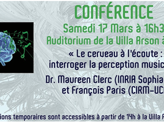 CONFERENCE Grand Public "Le cerveau à l'écoute : interroger la perception musicale"