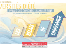 Les Universités d'Été des Experts-comptables se tiendront les 11 & 12 Juillet à Juan Les Pins