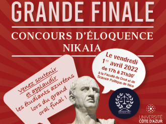 Venez soutenir les étudiants pour la grande Finale du Concours d'éloquence Nikaia le 1er avril