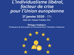 Conférence : "L'individualisme, facteur de crise de l'Union européenne ?"