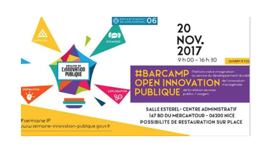 Participez au BarCamp "Explorer le service public de demain" le 20 novembre !