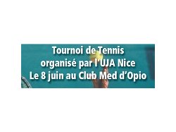 Tournoi de tennis organisé par l'Union des Jeunes Avocats de Nice