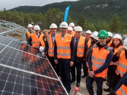 Le chantier de la future centrale photovoltaïque à Saint-Auban avance