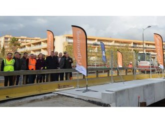 Bientôt la fin des travaux du pont du Batailler au Lavandou