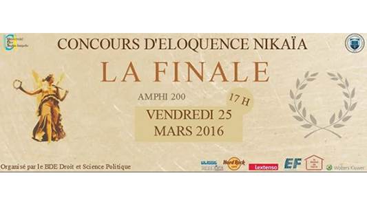 Réunion d'information pour le Concours d'éloquence Nikaia ce vendredi !