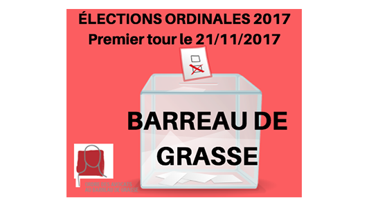 Barreau de Grasse : résultats du 1er tour des élections ordinales