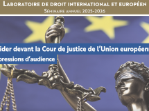 Plaider devant la Cour de justice de l'Union européenne : le LADIE ouvre les coulisses du prétoire européen