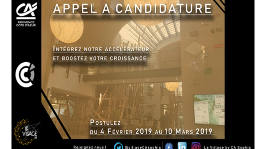 Startups c'est le moment de candidater à l'appel du Village by CA PCA !