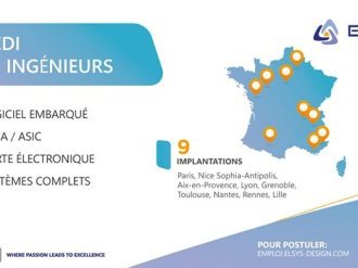 Emploi : ELSYS Design prévoit de recruter 180 ingénieurs système embarqués en 2025, dont 40 à Sophia Antipolis