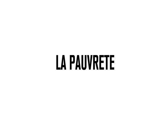 La précarité, l'affaire