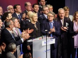 Marine Le Pen en visite à Nice