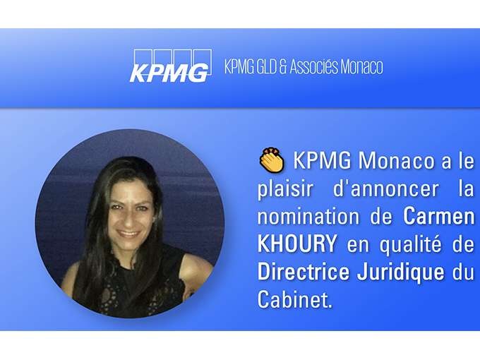 Carmen KHOURY nommée (…)
