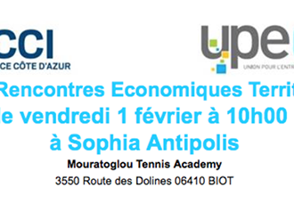 8èmes Rencontres Economiques Territoriales le vendredi 1 février à Sophia Antipolis