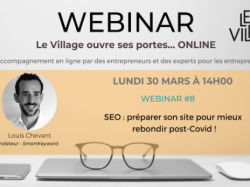 Programme des webinars du Village by CA dU 30 mars au 3 avril