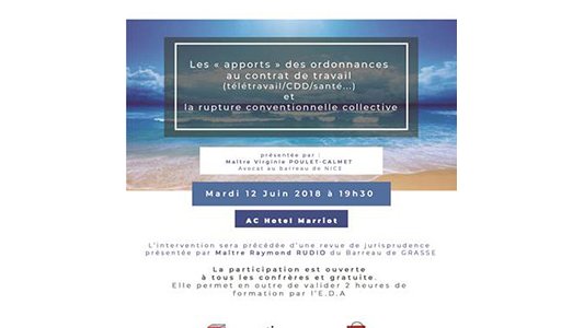 Prochaine réunion de l'Association des Avocats praticiens en Droit Social des A-M le 12 juin !