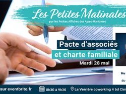 Petite Matinale PA - "Pacte d'associés et charte familiale" le 28 mai à La Verrière Nice