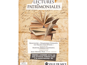Lectures patrimoniales : Nice, l'écriture en héritage