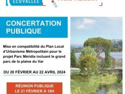 Concertation Parc Méridia : réunion publique le 21 février à 18 h à l'IMREDD