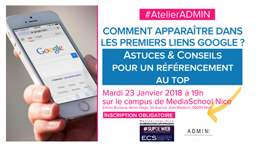  #AtelierADMIN : un référencement au top grâce aux adwords