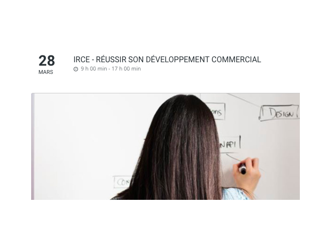 IRCE - Réussir son dévelo