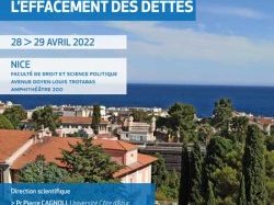 Colloque CERDP : "L'effacement des dettes"