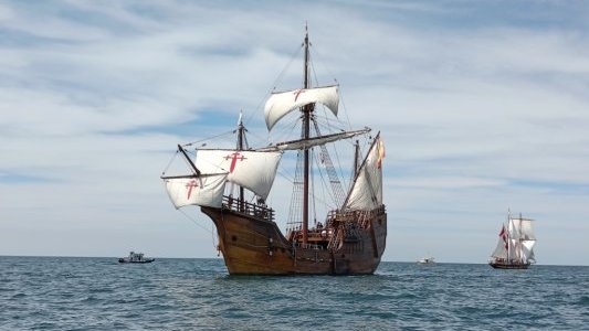 Le navire Nao Santa María à Saint Raphaël du 4 au 15 mars