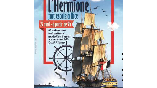 Arrivée de l'Hermione 2018 à Nice Mercredi 25 avril 2018 à 8h45 !!!!
