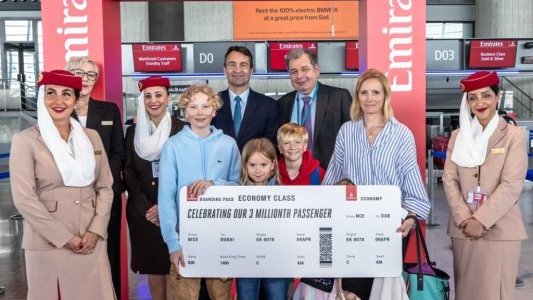 Trois millions de passagers transportés par Emirates sur la ligne Nice-Dubaï !