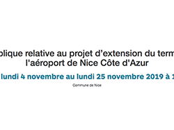 Participez à l'enquête publique concernant le projet d'extension du Terminal 2 de l'aéroport Nice Côte d'Azur