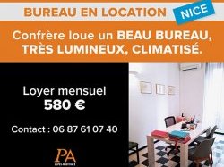 #ÀLOUER - BUREAU POUR AVOCAT - CENTRE NICE