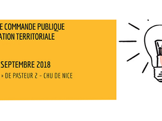  Colloque "Commande publique et innovation territoriale" - jeudi 27 septembre 2018 à Nice