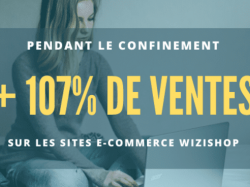E-commerce : +107% de ventes sur les sites de vente en ligne WiziShop