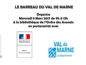 Le Barreau du Val de Marne pour un 8 Mars toute l'année 