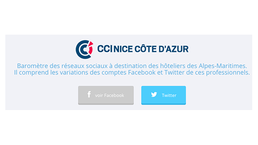 Hôteliers : Développez votre business en rejoignant le Baromètre des Réseaux Sociaux lancé par la CCI Nice Côte d'Azur 