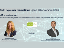 Petit-déjeuner Club Indusparc : l'intelligence artificielle en entreprise, entre opportunités et encadrement