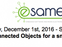 Conférence eSAME 2016 “Connected Objects for a smarter life” au Campus Sophi@Tech