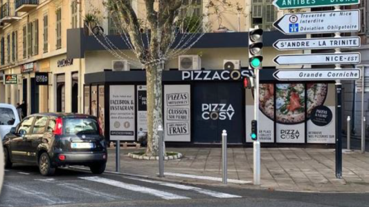 Pizza Cosy pose ses valises à Nice