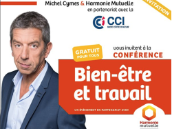 Michel Cymes en conférence « Bien-être et travail » Mercredi 28 mars à 20h au Palais des Congrès Acropolis à Nice.