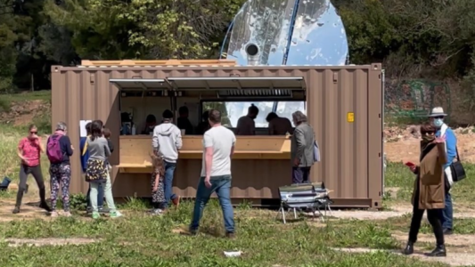 La guinguette solaire du Présage bien installée au technopôle de Château-Gombert 